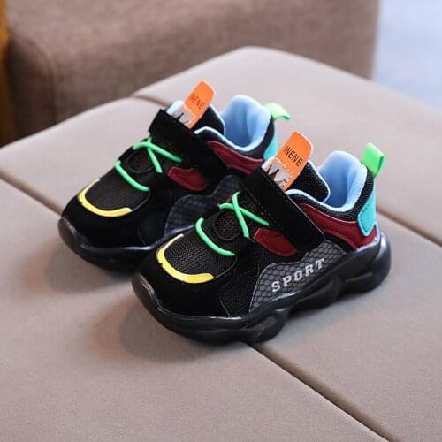 2021 Spring/Autumn Children Shoes Boys Girls Sport Shoes Fashion Breathable Mesh Boy Sneakers Outdoor Casual Kids Shoes