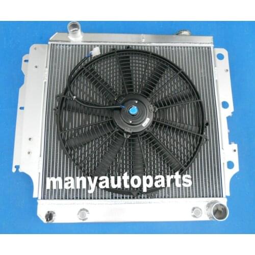 3 ROW FOR JEEP WRANGLER YJ AND TJ CHEVY ENGINE 1987-2006 ALL ALUMINUM RADIATOR + FAN