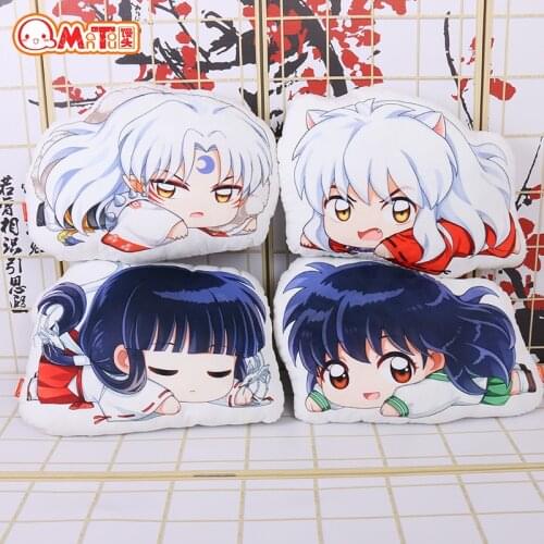 45cm japan anime new Inuyasha Sesshoumaru Higurashi Kagome Kikyo soft plush pillow