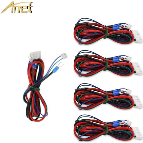 5PCS/10PCS Anet A6 A8 Hotbed line Cable Upgraded MK3 hotbed for Mendel RepRap i3 Anet 3d printer parts Hot-bed cable