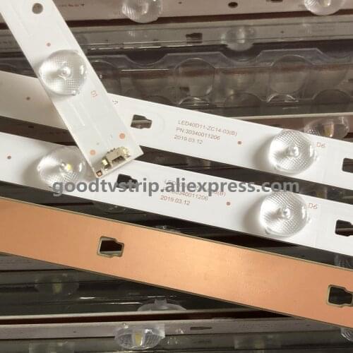 8pcs/lot LED BacklightL 11lamps For LE40F3000W Light LT-40M645 LSC400HM06-8 LED40D11-ZC14-01 LED40D11-ZC14-02 30340011202/201