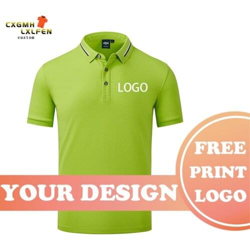 9 colors summer mens comfortable polo shirt custom simple fashion lapel short sleeve shirt shirt printing brand text