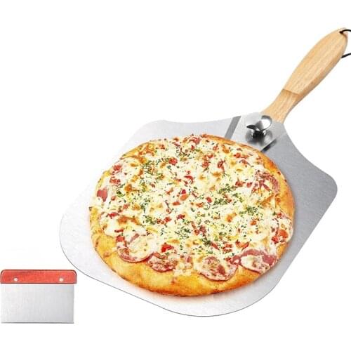 Aluminum Pizza Peel For The Grill Or Oven Pizza Shovel Pizza Shovel For Pizza Oven With Folding Handle