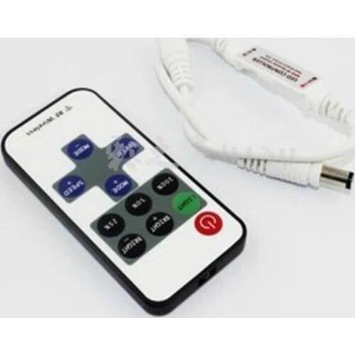 Wireless led remote Controller Mini Single Color Dimmer 5-24V DC for 5050 3528 5630 Led Strip Single Color LED String