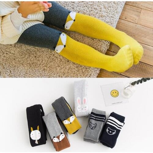 Children Girl Tights Cartoon cute animal Patchwork Pantyhose Girls Dance Stocking warm Kids Stocking Child Pantyhose Clothing