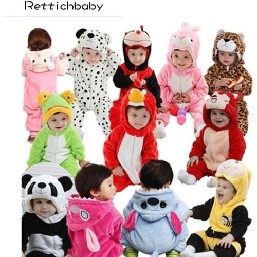 Newborn Lovely Animal style Baby romper Spring and Autumn flannel baby animal shapes leotard Romper baby clothes