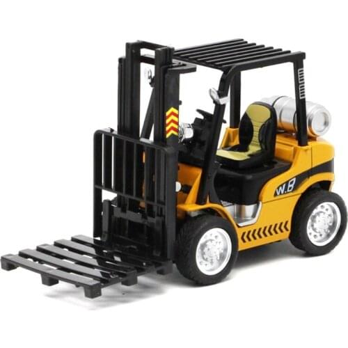 Kids Boys Girls Gift 1:24 Scale Forklift Toys High Detail Alloy Construction Vehicles Model Toy For Kids Forklift D5QA