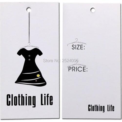 Customized clothing wedding dress hang tag/swing tag/garment printed tags/clothing label printing/logo 200 pcs a lot