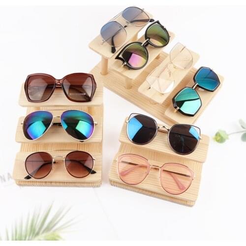 New Fashion Wooden Earrings Storage Organizer Holder Jewelry Display Earrings Stand Rack Sunglass Bracelets Holder Assembleable