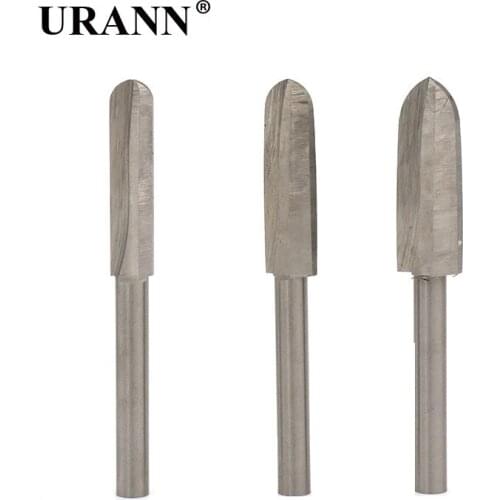 URANN 3/4/5/6/8/10/12mm White Steel Wood Carving Sharp Knife Woodworking Electric Grinding Head Milling Cutter For Dremel Tools