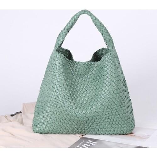Luxury Designer Handbag Women 2021 Summer Woven Shouler Bag Female Soft Purse Large Capacity Casual Tote Bag Ladies Hand Bags