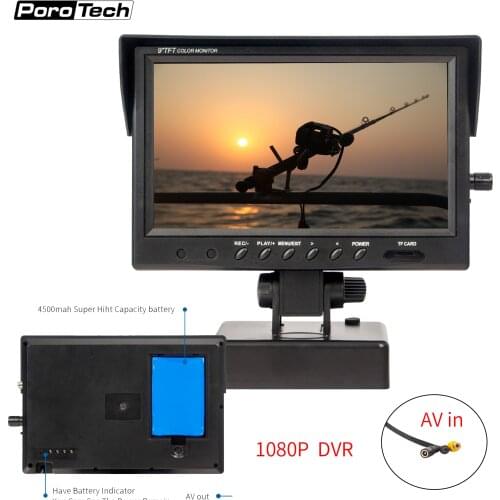S90HR 9inch visual HD 1080P monitor accessories suitable for underwater camera dedicated display,DVR Rechargeable display