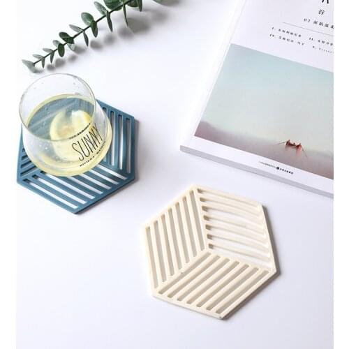 Table Mat Silicone Placemat Bowl Drink Tee Coasters Insulation Pad Anti-hot Set