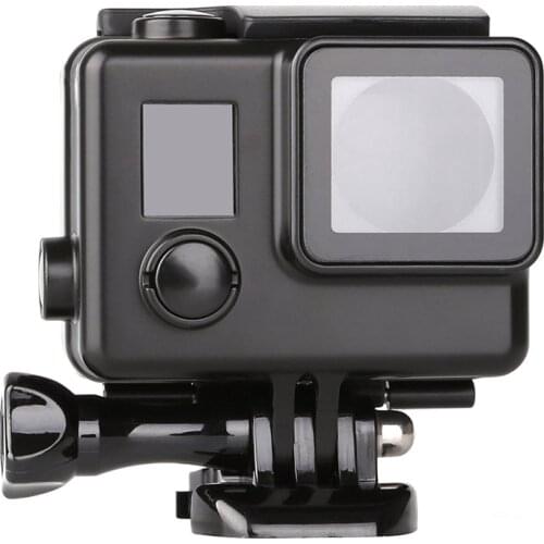 SHOOT Skeleton Side Open Protective Housing Case Shell Cover Frame Wire Connectable for GoPro Hero 3+/4 Camera Accessories(Black