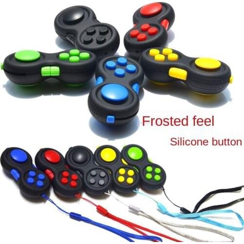 Handle Release Decompression Magic Cube Anti Stress Edc Hand Pad Control Relieve Fatigue Anti Stress Silicone Button Toys Latest