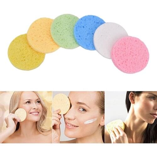 1/10Pcs/lot Sponge Cleaning Compression Soft Facial Wash Puff Cleanser Comfortable Sponge Puff Spa Exfoliating Face Care Tool