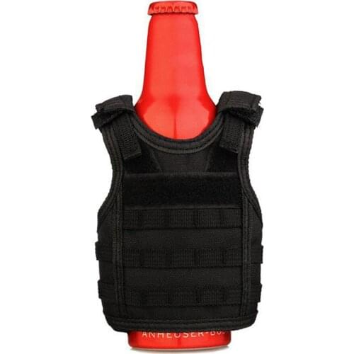 Tactical Mini Beer Vest Adjustable Shoulder Strap Perfect Bottle Molle Decoration Vest Premium Beer Brandy XO Milirary Vest