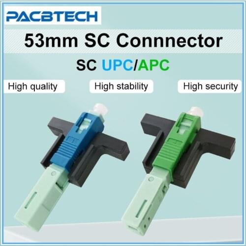 High Quality 53MM SC APC SM Single-Mode Optical Connector FTTH Tool Cold Connector Tool SC UPC Fiber Optic Fast Connnector 4