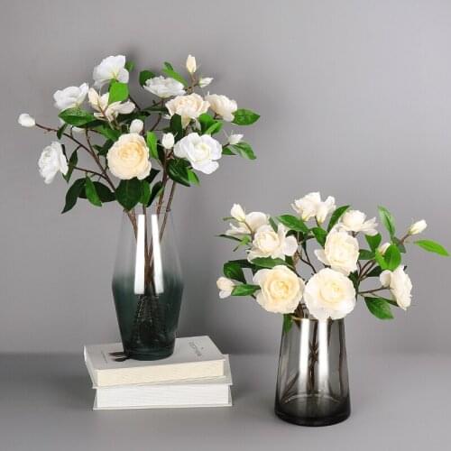 10 PCS Gardenia Artificial Flowers Non-woven Fabrics Big White Flowers Wedding Flower Decoration Valentines Day Love Gift