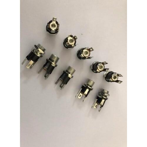 10pcs/lot DC-021/025 metal power supply seat DC power interface socket 5.5-2.1MM DC-025M