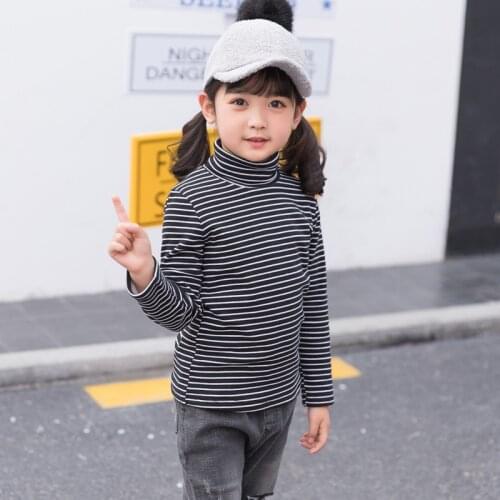 2019 winter kids thickening turtleneck sweater Cashmere Keep warm boys girls long sleevesT shirt baby toddler children clothing