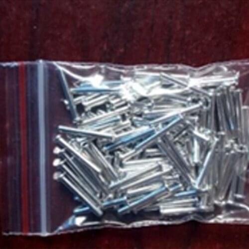 33pcs D1mm*10mm*1.8mm module power pin flat head cap straight needle tin-plating