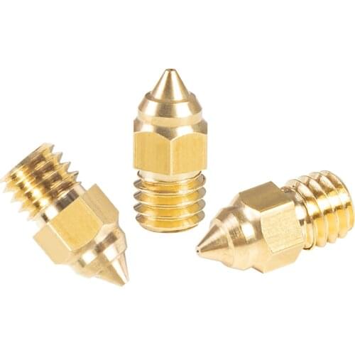 4pcs Original CRELITY 3D CR-6 SE Printer MK Brass Nozzle 0.25/0.4/0.6/0.8MM Hotend Extruded Nozzles for Cr-6 SE 3D Printer