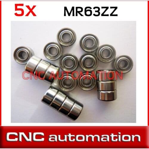 5pcs Bearings ball bearing 3X6X2.5 3*6*2.5 MR63ZZ radial shaft