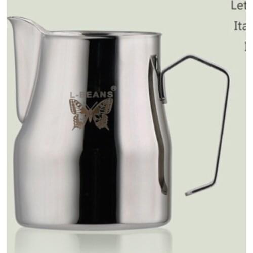 Stainless steel espresso coffee milk jug/high quality milk pitcher/stainless steel milk jar /New Multicolor Milk frothing jug