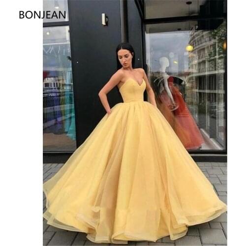 Elegant Dresses A-Line Charming Organza Ball Gown SweetHeart Long Evening Prom Luxurious Beaded Bodice Dress Layers 2019