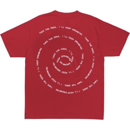 Summer Hip Hop Men T Shirt O-Neck Cotton Short Sleeves GINGER Take The Odds I'Ll Keep Dreaming Letter Print T-Shirt Brockhampton