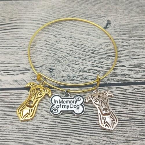 Trendy New Greyhound Bangles Cute Greyhound Dog Bangles Bracelets Fashion Animal Pet Jewellery