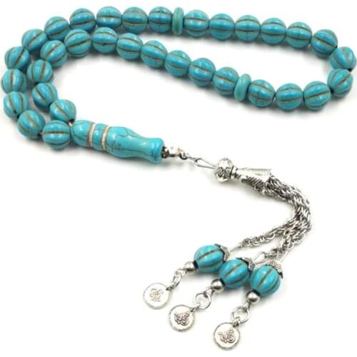 Mans Rosary Fayrouz stone Turquois Sabh Many Types of Tasbih Hot selling style