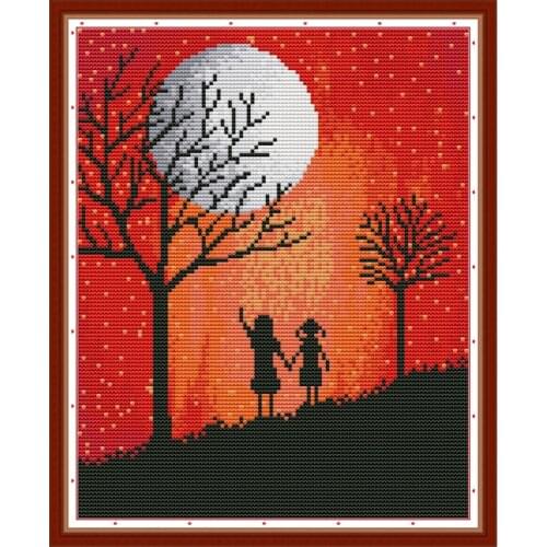 Inheritance Printing Cross Stitch Kit DIY Character Pattern Embroidery 14ct 11ct Needlework Sewing Set Home Decoration Painting