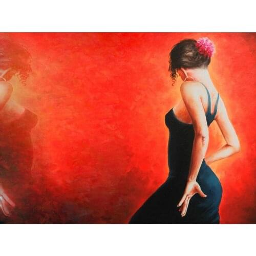 Flamenco Dancer Art Film Print Silk Poster Home Wall Decor 24x36inch