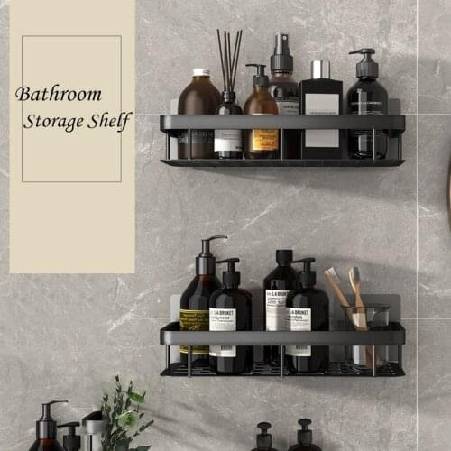 Bathroom Shelves No-drill Corner Shelf Shower Storage Rack Holder Toilet Organizer Bathroom Accessories