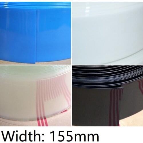 Width 155mm PVC Heat Shrink Tube Dia 98mm Lithium Battery Insulated Film Wrap Protection Case Pack Wire Cable Sleeve Colorful