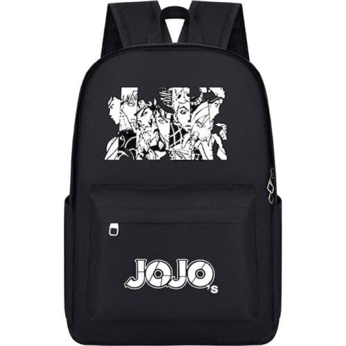 Anime JoJos Bizarre Adventure Backpack Women Men Large Capacity Backpack Travel Bags Children Students School Bags