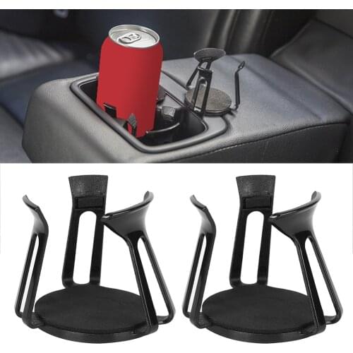 Universal 2pcs Car Interior Water Cup Holder Paste High Quality Plastic Brand New Fixer Stopper Drink Bottle Stand Accessory