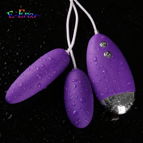 ORISSI Bullet Vibrator 20 Speed Dual Vibrating Eggs Female Vaginal Tight Exercise Smart Love Ball Jump Eggs Clitoris Stimulator