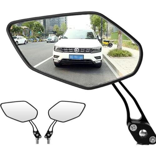 1 Pair Bicycle Rear Carbon Mirror Wide Range View Sight Reflector Aluminum Alloy ABS Strong Cycling Accessories Rearview Mirrors