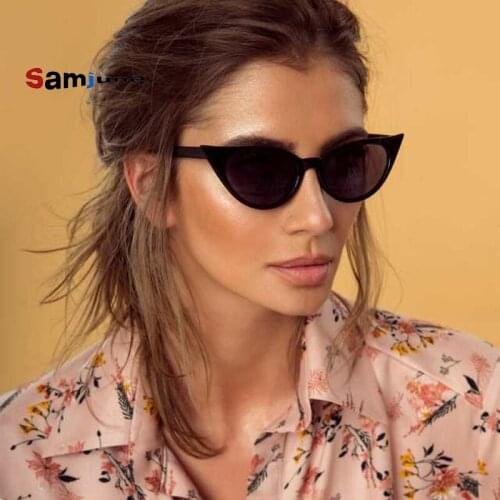 Samjune Cat Eye Sunglasses For Women Red Small Vintage Cateye Women Sun Glasses Retro Ladies Shades oculos de sol feminino 2018