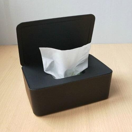 1 Pc Wet Wipes Dispenser Holder with Lid Dustproof Tissue Storage Box for Home Office