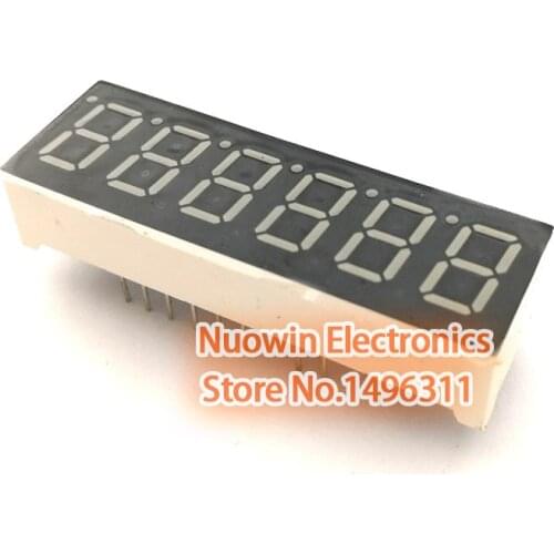 10pcs 0.36" 0.36 inch 7 segment Common Anode Common Cathode 6 Bit digital Tube Red LED Display