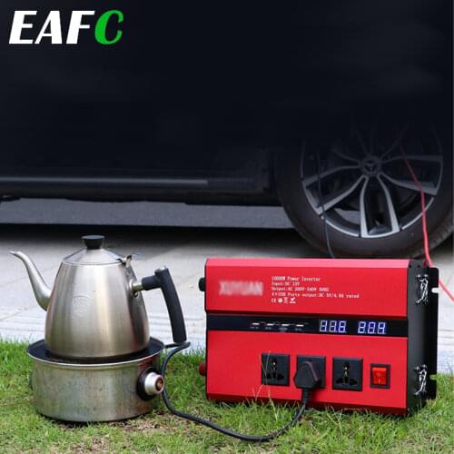 2000W DC 12V /24V to AC 220V Portable Car Power Inverter Charger Converter Adapter Universal EU Socket Auto accessories