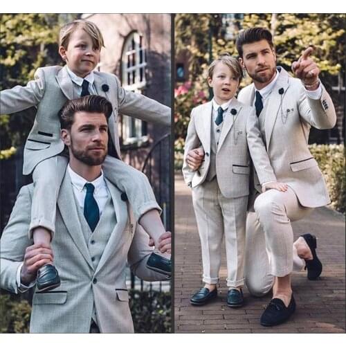 2020 Handsome Mens Groom Tuxedos Suits One Button Plaid Wedding Mens Suits Peaked Lapel Best Man Suit Custom Made Three piece