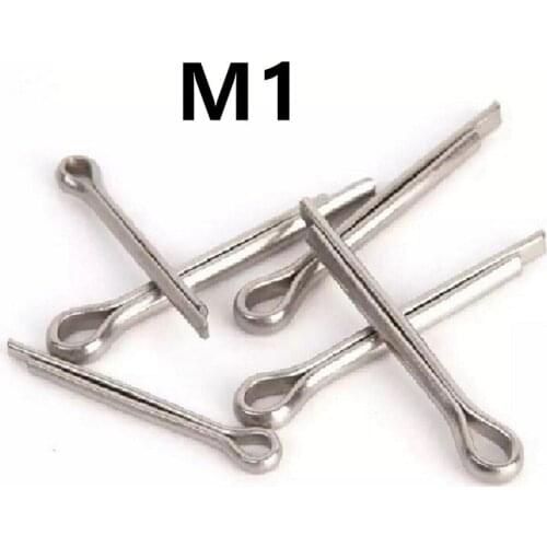 500pcs/lot M1x8/10/12/16/20mm GB91 Stainless Steel Cotter Pin