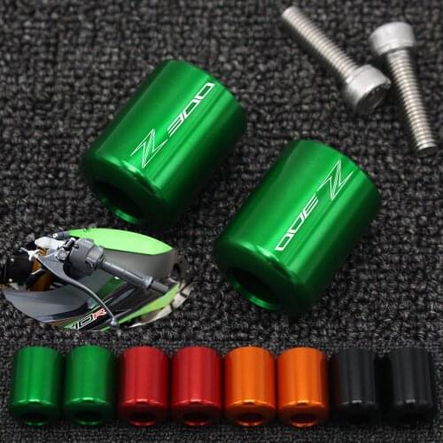 For KAWASAKI Z300 Z 300 2015 2016 2017 2018 Motorcycle Accessories CNC Aluminum Handlebar Grips Bar Ends Cap Slider