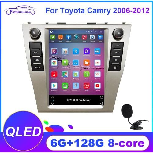 Tesla style Car player Android for Toyota Camry 2006-2011 Quad Core GPS Navigation DVR Camera Player