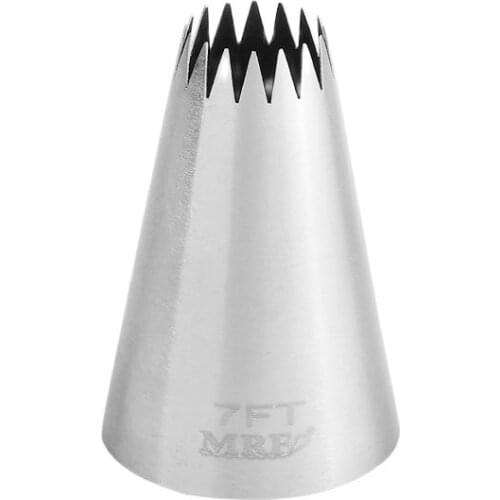 Free Shipping FDA High Quality Stainless Steel Large Cake Decorating French Cupcake Icing Nozzle #7FT/360